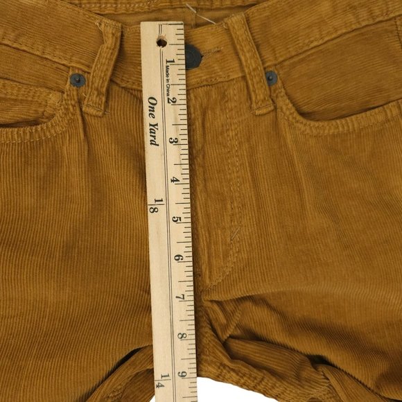 American Eagle Corduroy Pants Mens 26 x 26.5 Original Straight Leg Brown AE NEW - Picture 4 of 13
